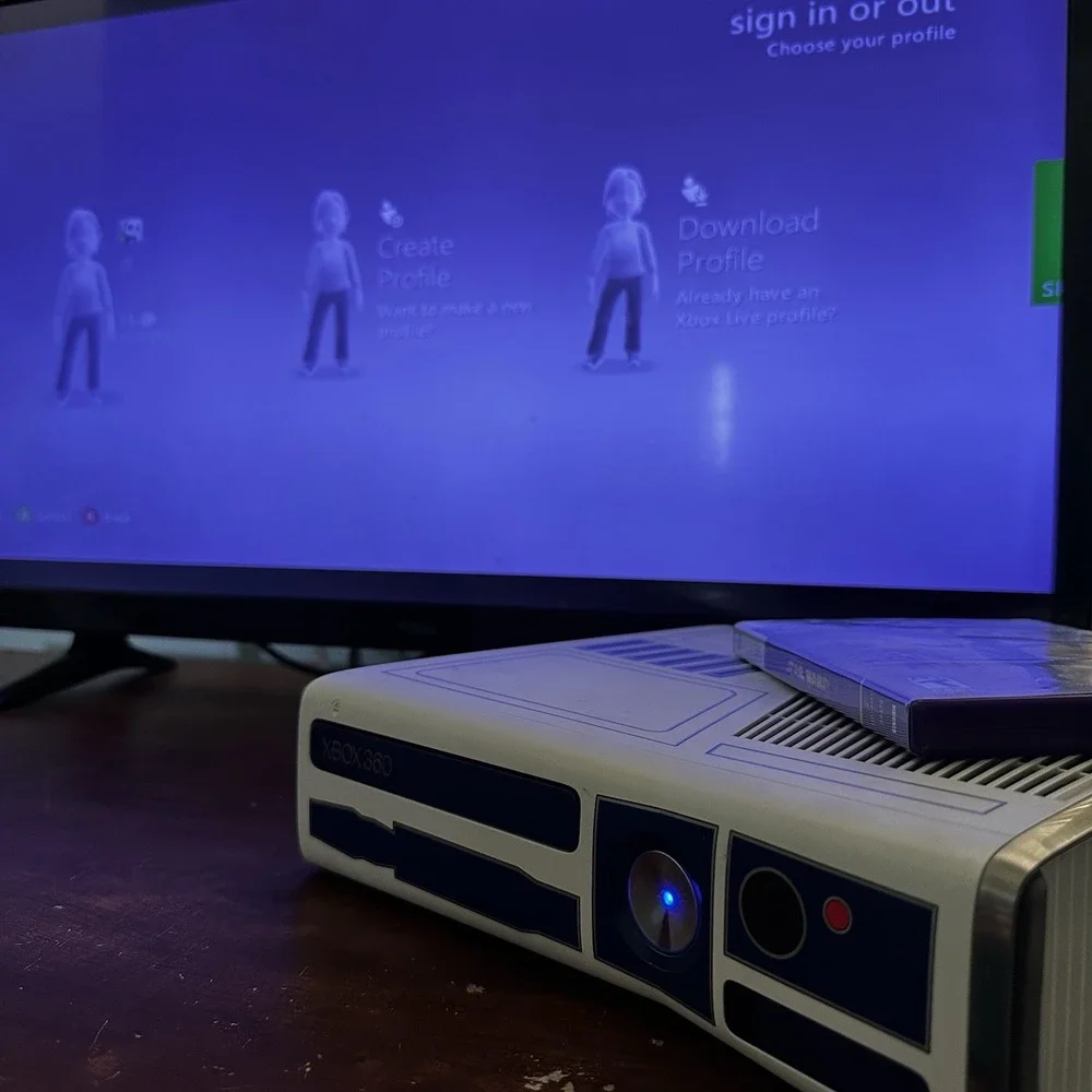 Microsoft Xbox 360 S Limited Edition Star Wars Console Tested No Controller
